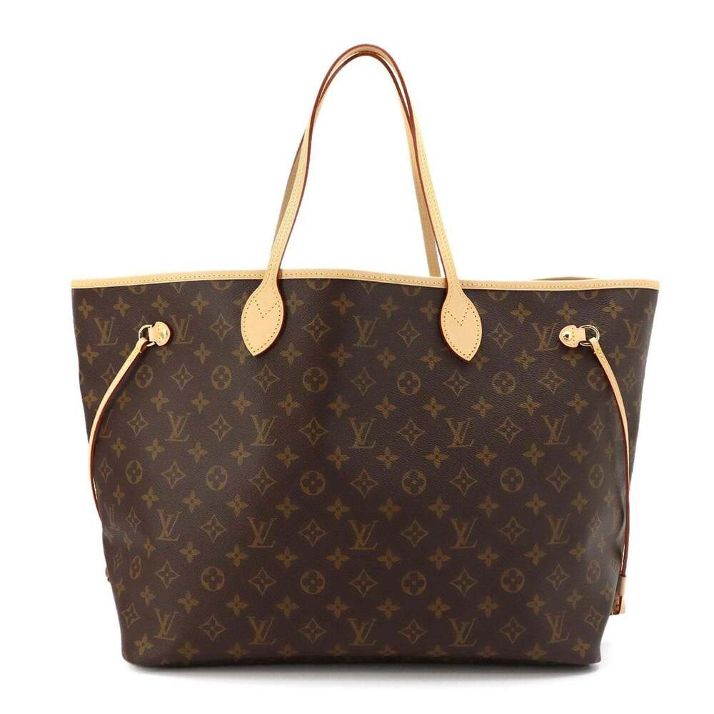 Louis Vuitton Monogram Neverfull GM Tote Handbag, Brown, M46978, Gold Hardware